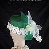 Kelly Emerald Green Pillbox Wedding Bridal Hat