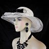 Formal Wedding Bridal Wide Brim Hat