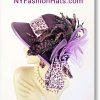 Pink Black Leopard Print Formal Hat