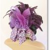 Women's Couture Purple Wool Satin Winter Designer Hat